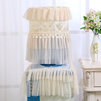 Embroidered lace drinking Hood Korean water dispenser bucket two-piece set of pastoral water dispenser cover