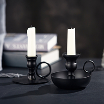 Iron simple candle table Cup type European retro Candlestick home romantic candlelight dinner table wedding decoration ornaments