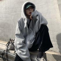 waitmore sweater womens spring and Autumn 2020 Korean edition bf lazy wind cardigan thin section loose and versatile jacket top clothes