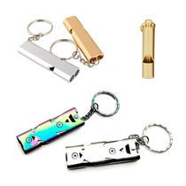 Whistle outdoor survival whistle survival whistle brass stainless steel metal treble high frequency training Bird pigeon child whistle