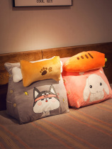 Bedside backrest pillow Triangle pillow Soft bag Bed pillow Girls sleep waist pillow Sofa waist pad cushion cushion