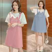 Radiation-proof maternity clothes Summer clothes for work Invisible computer belly pocket suspender Pregnancy fake two radiation dresses