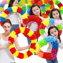 61 Children hand wreath hard ring steel wire wreath games admission ceremony encryption hand-held props kindergarten households