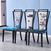 Leading King Hotel Chair Tea Restaurant Box Banquet Hotel Classical Theme Creative Table and Chair Combination New Chinese Backrest