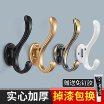Hanging clothes hook wall-mounted wall into door GENGUAN SHOES CABINET WARDROBE CLOTHES CLOAK HOOK SINGLE HOOK METAL HOOK FREE OF PUNCH