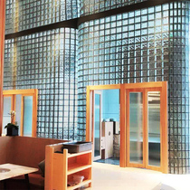 Glass brick partition wall household transparent porch toilet bedroom bathroom square cloud pattern Art hollow crystal brick