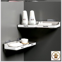 Soap box Hole-free soap box Drain suction cup Wall-mounted toilet soap rack Soap rack Bathroom storage rack
