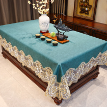 Tea table cloth cover 2021 new waterproof and oil-proof disposable living room senior tea table cloth tablecloth