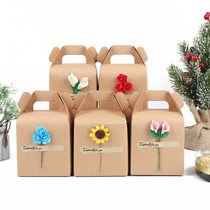 10 Apple box creative Kraft paper Ping An fruit packaging box 520 gift bag gift packaging carton