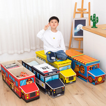 Childrens baby toy storage box basket car storage large flap folding snack finishing large capacity can sit