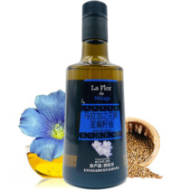 Nude price temporary Malaga flower brand flax seed oil 500ml baby pregnant women children cooking oil mixed rice