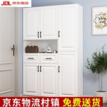 Shoe cabinet household door large-capacity entrance cabinet integrated against the wall Simple modern high vertical entry door small apartment type