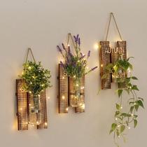 Wall fake flower decorations landscape green plant wall hanging ecological bottle pendant creative potted miniature mini plant vase