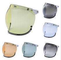 Taiwan CHIEF helmet original bubble lens BILTWELL BELL universal three-buckle windshield mask mirror