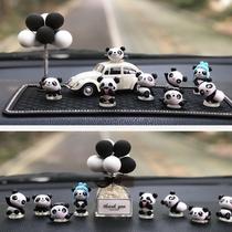 Panda car red car cartoon car car decoration girls car high-end cute ornaments creative jewelry Net red South Korea