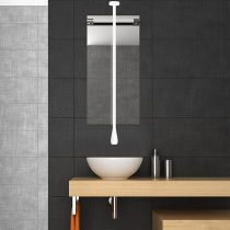 Custom ceiling water outlet intelligent fully automatic ceiling boom type Nordic minimalist white water drop induction tap