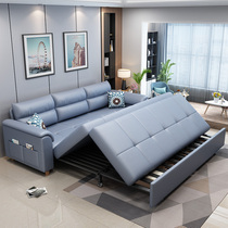 Nordic multi-purpose dual-use sofa bed living room Xinjiang cotton technology cloth double storage small rental room combination