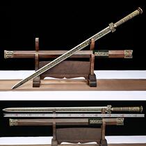 Longquan Town House Decoration Sword Eight-faced Han Sword Ancient Wind Sword Steel Sword Knife Sword Knives Cold Weapon Unopened Blade