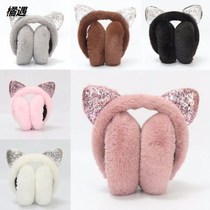 Earmuffs winter and winter warm female Korean version of all-inclusive Earmuffs Ear protection cover anti-freezing children cute hamburger earcaps