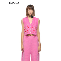 (EENK designer brand) SND AW21 short knitted vest 1L450_KV01