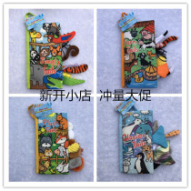 jollybaby baby cloth book animal tail three-dimensional tactile early education can't tear sound paper baby toy 0-1 years old