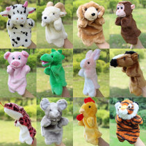 Baby Puppet Teaching Props Small Cat Hand Puppet Toy Animal Gloves Big White Rabbit LITTLE PIG DOLL PERFORMANCE ROAD T