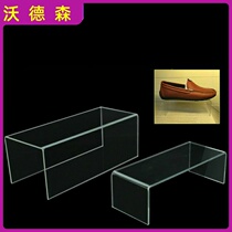 Acrylic shoe rest shoe rack cosmetics hand-made model bag display stand stepped display stand