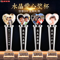 Genesis Crystal Love Epidemic Volunteer Birthday Gift Trophy