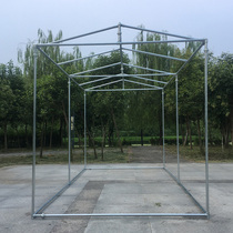Galvanized steel pipe drying rack outdoor fleshy rain melon and fruit shed flower stand indoor and outdoor balcony custom combination cabin