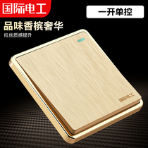 International electrician 86 Type of concealed home wall switch open single control One switch panel single-link wall switch