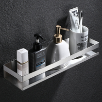 Bathroom mirror front shelve 304 stainless steel thickened toilet wall-mounted wall free of punch and wash table storage stand