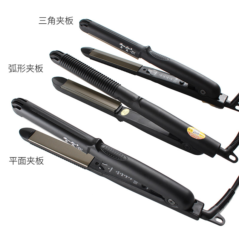 Korean triangular splint semi-round bump U-shaped curling stick dual-use curved ironing board arc straight hair to Jay straight plate clip