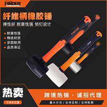 Multifunctional cross-border hot selling rubber hammer round head tool hammer floor tile installation rubber hammer wholesale