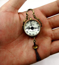 Antique collection mini pocket watch crystal mechanical watch Omega small crystal mechanical watch retro neck watch props