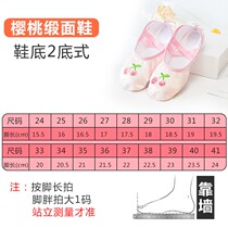 Childrens dance shoes soft-soled kindergarten practice shoes Summer ballet shoes girls Chinese cat paw girl dance shoes