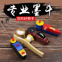 Ink bucket woodworking scriber manual full-automatic special tool spring line hand ink line site pay-off decoration artifact