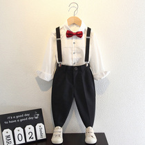 Boys dress set host piano performance suit childrens back pants Chorus Flower Boy suit