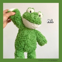 ENMA Studio a stained frog in Nordic in smiling frog plush doll child to sleep