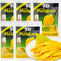 Philippine flavor 7D dried mango 500g Fruit candied Cebu fog preserved fruit leisure snacks 100gx5 packs