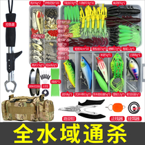 Luia equipment big full fake bait suit to kill full set of wild fishing freshwater carp Gui Fish Teething Bait soft bait bright sheet