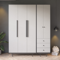 Nordic wardrobe Household bedroom overall combination cabinet Simple modern European wardrobe Rental room assembly wardrobe