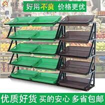 Fruit shelf convenience store vegetable rack supermarket fruit shelf snack shop shelf fruit multi-layer vegetable shelf display rack
