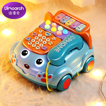 Childrens toy telephone simulation landline girl baby puzzle early education baby music mobile phone 1 year old 2 children car