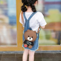 next alice new childrens crossbody bag bear fashion girl small bag cute baby princess shoulder bag