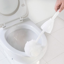 Washing toilet brush no dead corner squeezing water cotton brush toilet toilet seat soft hair cleaning brush toilet brush long handle to dead corner