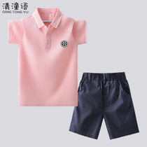 Boys summer clothes suit Summer handsome children clothes Birthday 2022 Summer Thin boy Childrens Childrens Polo shirt