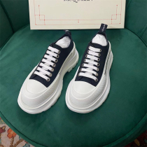 2022 new high version McKunfan Shoes Woman heightening Thick Bottom Muffin Shoes old Daddy Shoe McKun Little White Shoe Men