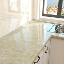 Kitchen oil-proof sticker Self-adhesive wallpaper Waterproof fireproof high temperature resistant stove cabinet countertop wall sticker Lazy sticker