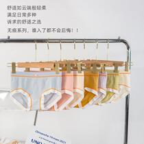 (Super value 8 packs) ins girl style contrast color fresh and comfortable skin-friendly bow pure cotton crotch briefs L
