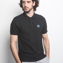 Inter 21 spring and summer new cotton polo pure black loose casual home short sleeve sports men P003